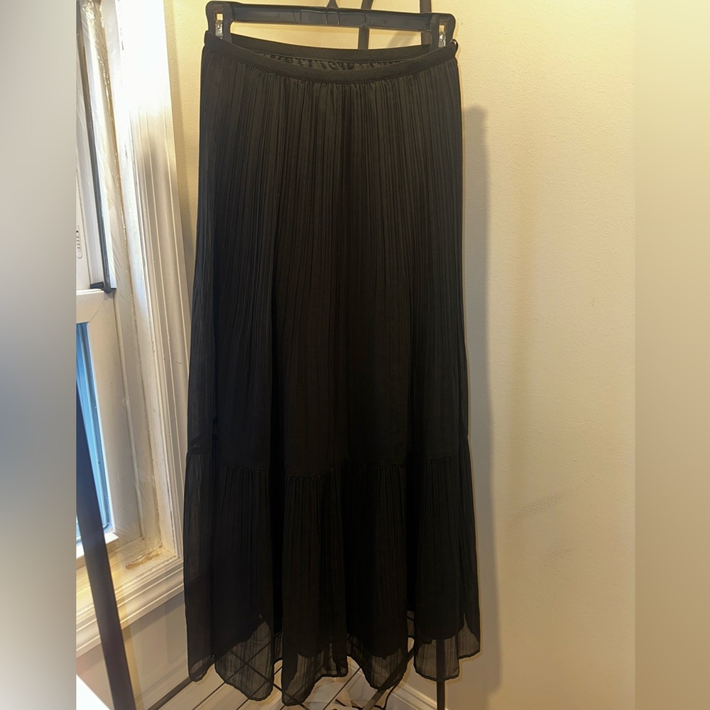 Uniqlo Pleated Maxi Skirt – Women’s XS | Black